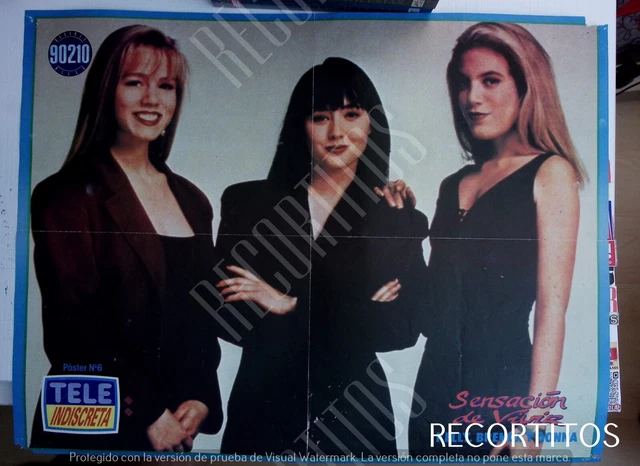 Découpe De Presse (clipping) Beverly Hills 90210 - Shannen Doherty, Carol Potter, Sensation De Vivre, Vintage