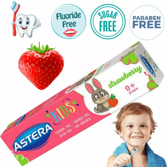 Baby 0+ Toothpaste Gel Strawberry Flavour, Free of Sugar, Fluoride & Paraben, 50