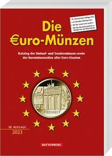 Die Euro Münzen -Battenberg Verlag 18. Auflage 2023 Neu