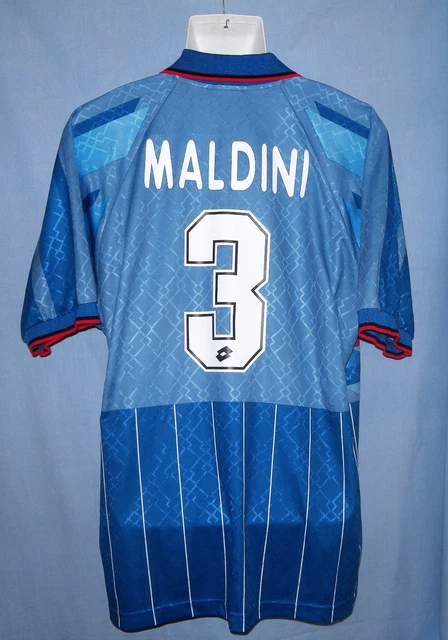 Maillot AC Milan Primavera 1995/96 - Match Worn - N°13 - Marques LOTTO Et OPEL