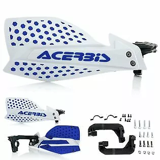 Acerbis X Ultimate Handguards White Blue Motocross Mx Enduro Cheap Off Road Pair