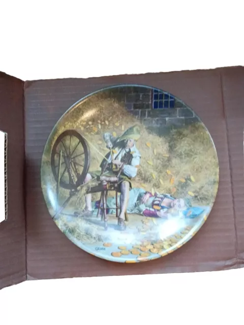 Rumpelstilzchen plate painted by Charles Gehm from Grimm Fairy Tales Collection