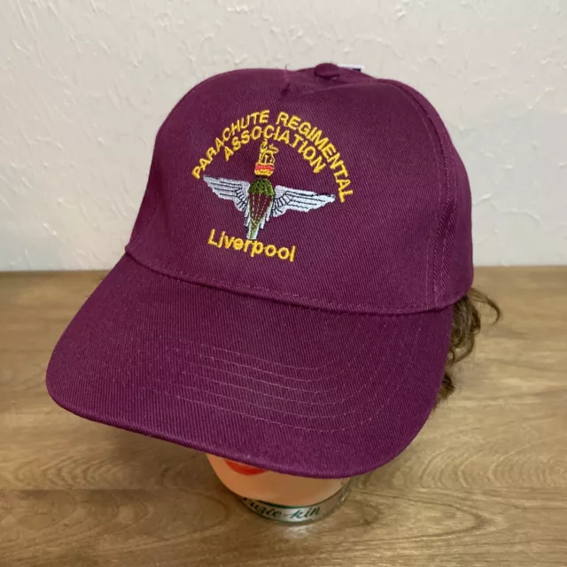 The Parachute Regimental Association Liverpool Hat Beechfield Strapback NEW