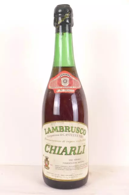 lambrusco chiarli (non millésimé années 1980 à 1990) rosé années 80 - lombardie