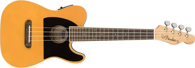 Fender Fullterton Tele Concert Ukulele, Walnut Fingerboard, Butterscotch Blonde