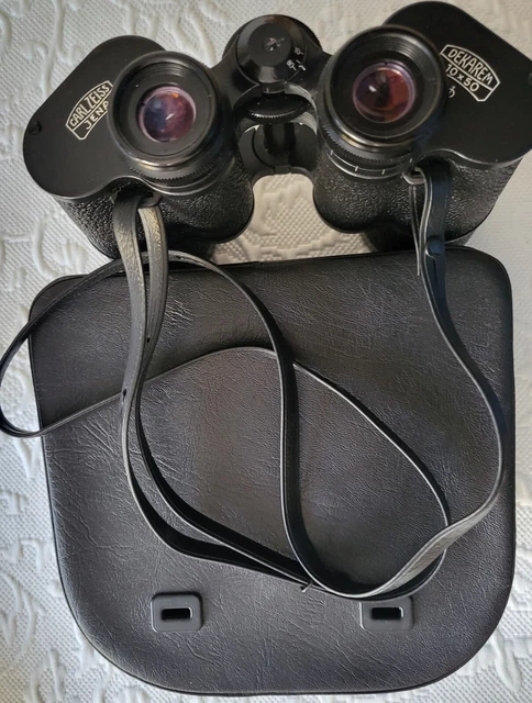 Carl Zeiss Jena Dekarem 10x50 Q1 Fernglas mit Ledertasche