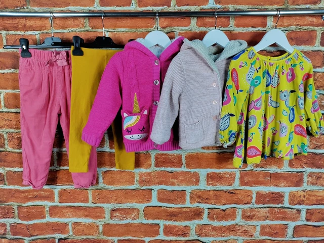 PACCHETTO BAMBINA ETÀ 18-24 MESI GAP M&S ecc PANTALONI TOP CARDIGAN BAMBINI 92CM
