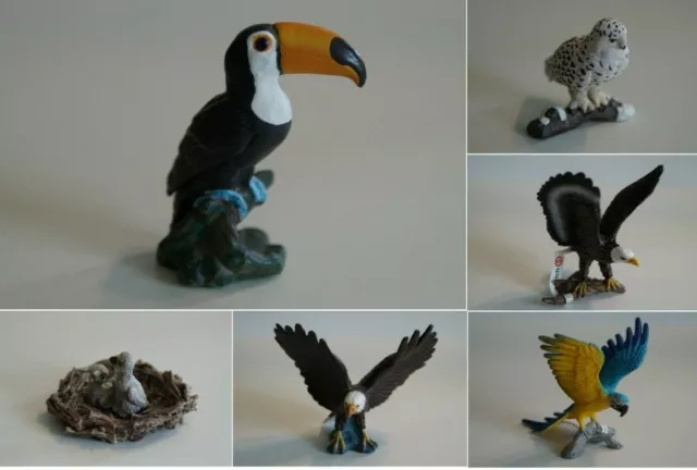 Schleich Rare Birds Eagle Tucan Owl Bird Rarities to Choose From Partially NEW