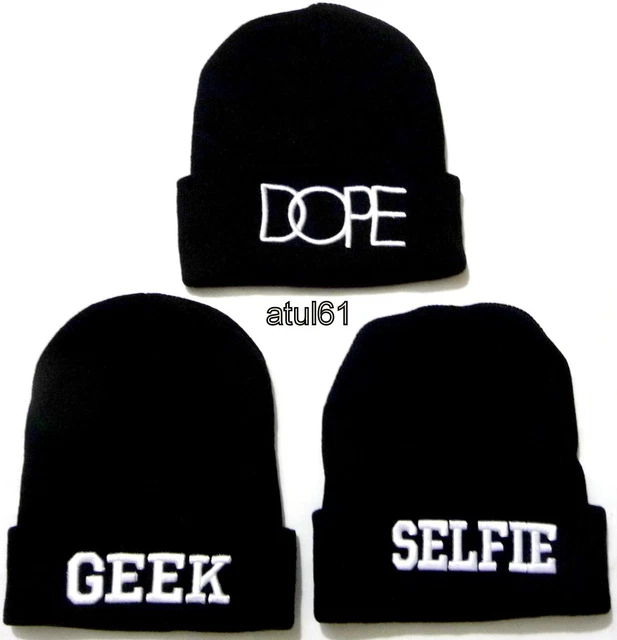 WARM BEANIE WINTER Hat Woolly BLACK Thick Cuffed Knitted Soft Feel