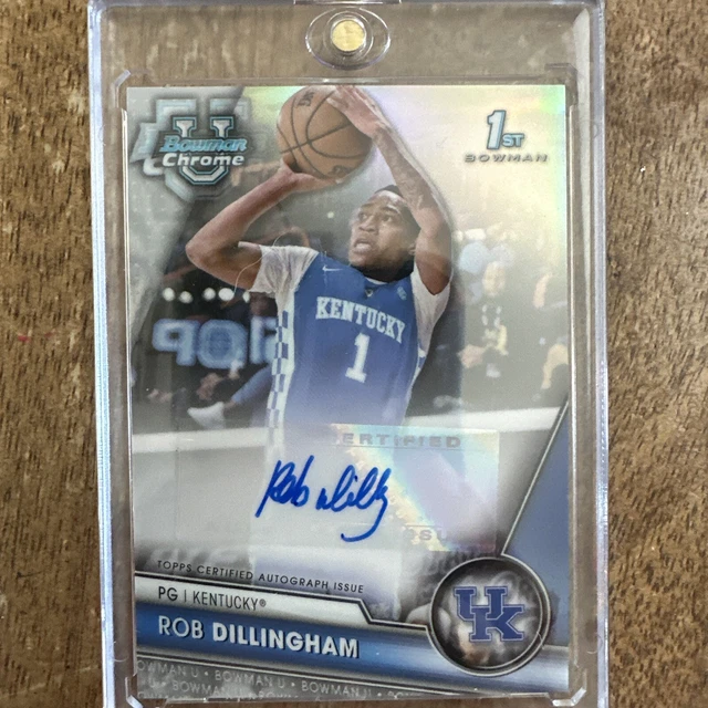 2024 BOWMAN U chrome Rob Dillingham 1ère voiture Bowman BCPARD/250