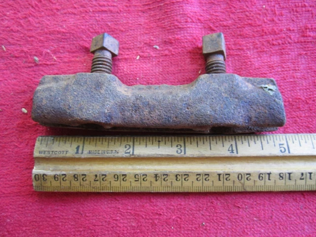 Antique Vintage Barn Hardware, Trolley Track Bracket / Splice 3