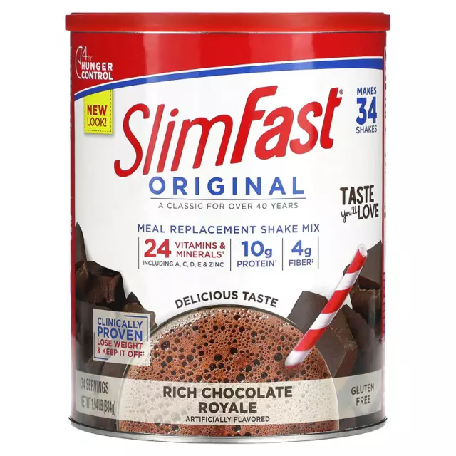 SlimFast XXL 884g Milchshake Pulver Rich Chocolate Royale 34 Portion