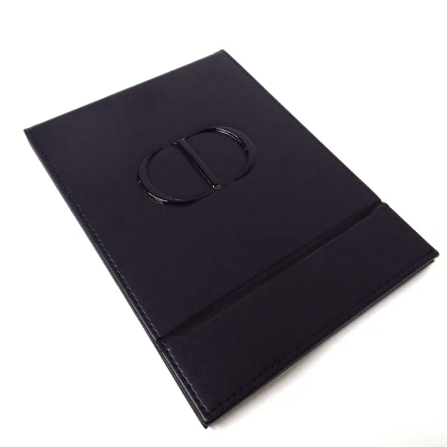 Auth DIOR/ChristianDior - Black Leather Glass Accessory
