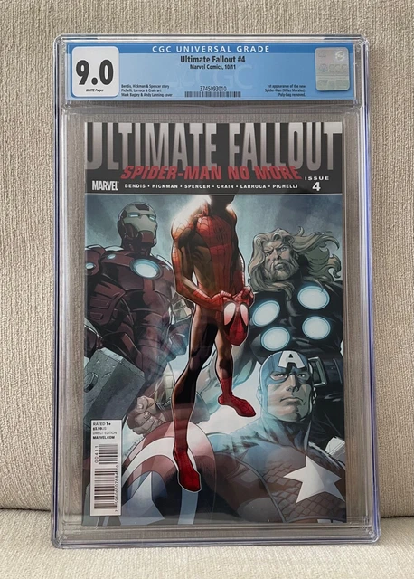 Ultimate Fallout #4 CGC 9.0 VF/NM White Pages 1st Print MILES MORALES SPIDER-MAN