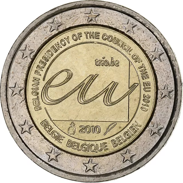 [#1250849] Belgique, Albert II, 2 Euro, EU Council Presidency, 2010, SUP, Biméta