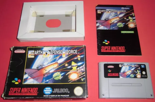 Super Nintendo Earth Defense Force [PAL FAH] Boîte Notice JRF