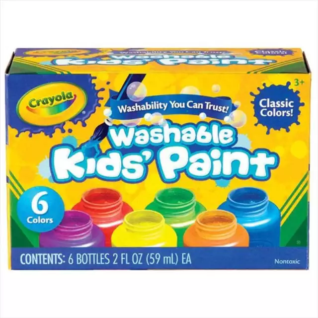 Crayola- 6 Washable Kids Paints