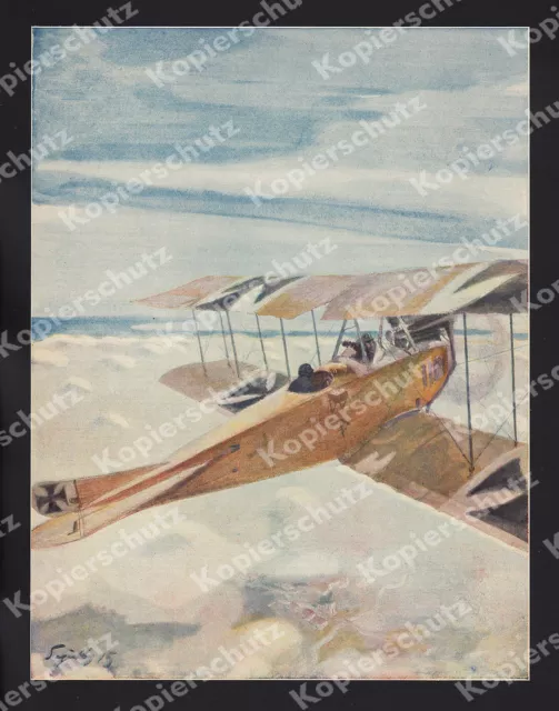 Paul Segieth Fliegertruppe Albatros B.II Doppeldecker Jasta Feindflug Woëvre ´15