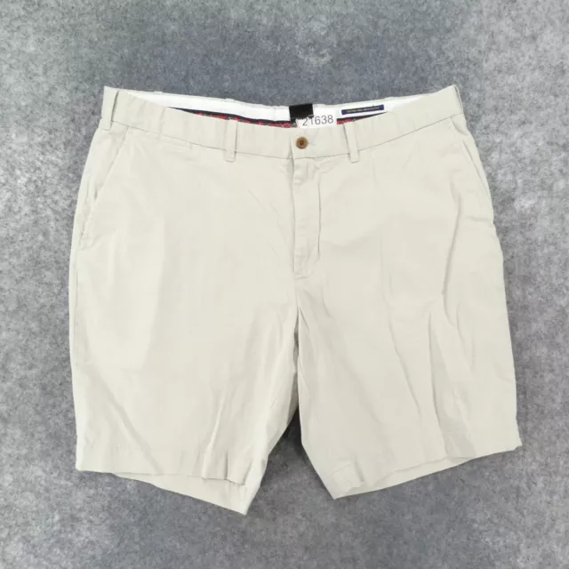 Polo Golf Ralph Lauren Shorts Mens 38 Stretch Chino Flat Front Cream w Logo