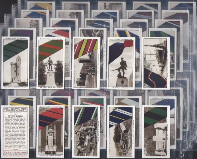 Churchman-Full Set- Well Known Ties 1935 (2Nd Series 50 Cards) Excellent