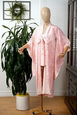 Dearvanilla Japanese Hitoe Juban Kimono Vintage Robe Made In Japan Women Mint
