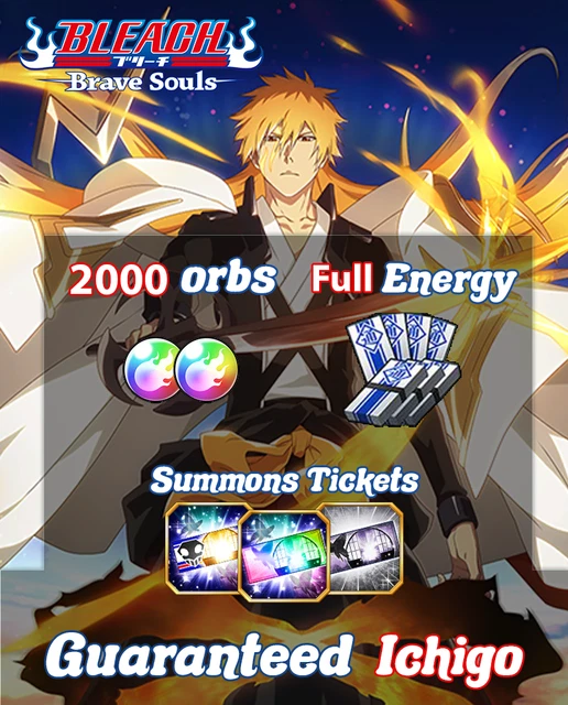 Bleach Brave Souls Global Starter Account - 8th Anniversary Ichigo TYBW *FRESH* For IOS, Android, PC