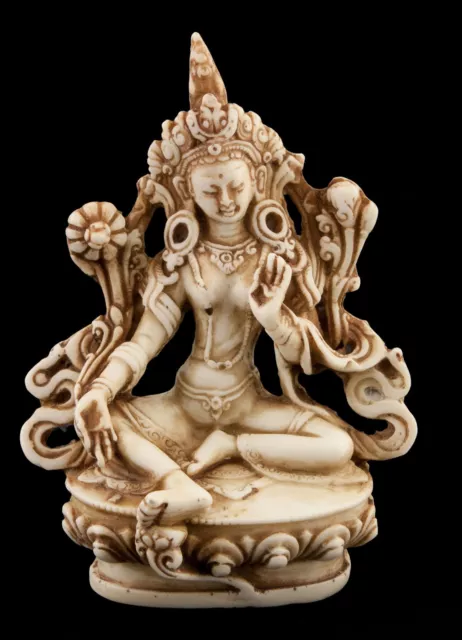 Grün - Tara - Grüner - -statue Buddhistisches - Tibetischer - Buddha - 10,5 CM