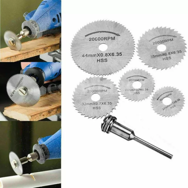 Circular Saw Disc Set Dremel Accessory Mini Drill Rotary Tool Wood Cutting Blade