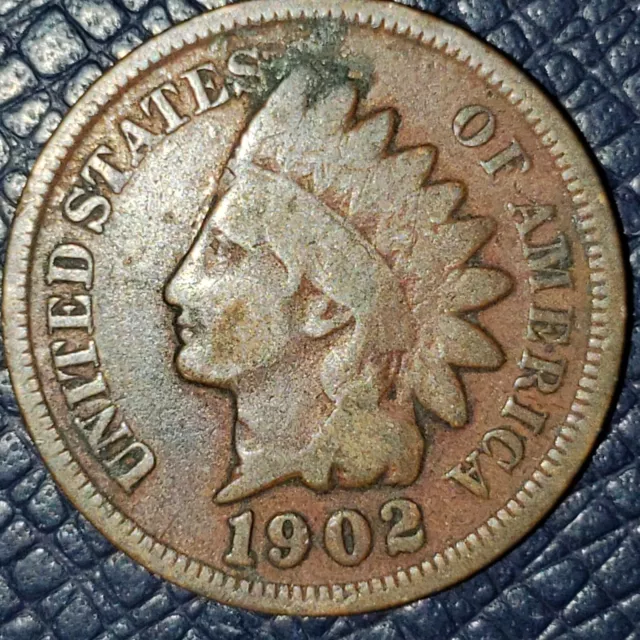 1902 Indian Head Penny/Cent (G+)