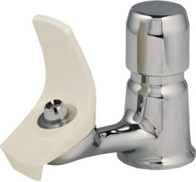 Elkay LK1141A 13-15/16" Deck Mount 1 Hole Push Button Flexi-Guard - Chrome