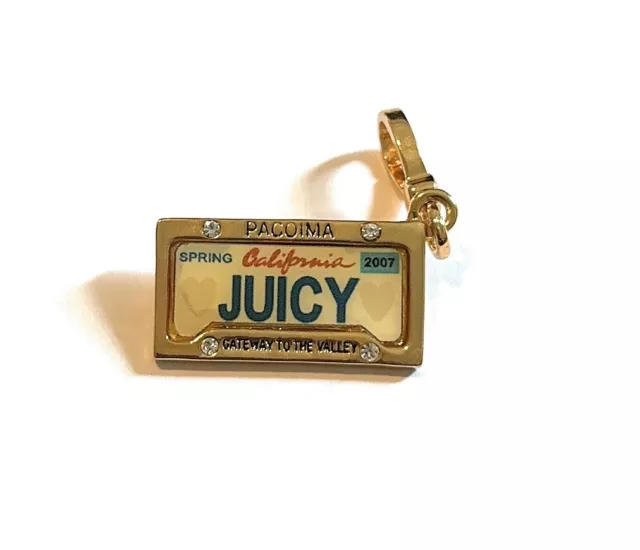 New - Hard to Find - Juicy Couture California License Plate Charm & Box - NWOT 3