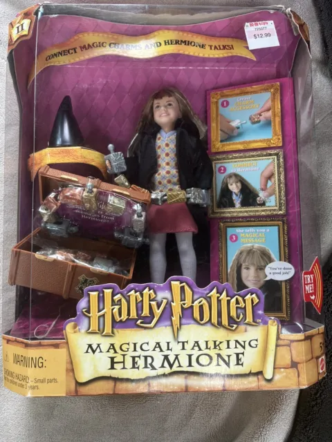 Magical Talking Hermione Harry Potter Chamber of Secrets Mattel 2002