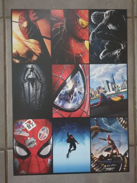 Spider-Man  A3 Movie Posters MARVEL Avengers  montage of all  spiderman movies