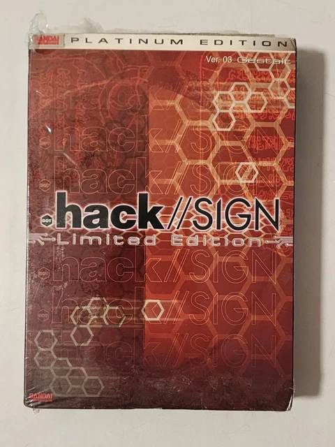 HACK SIGN VOL. 3 Gestalt Limited Edition Dvd Set W/ Cd Soundtrack 2003 ...