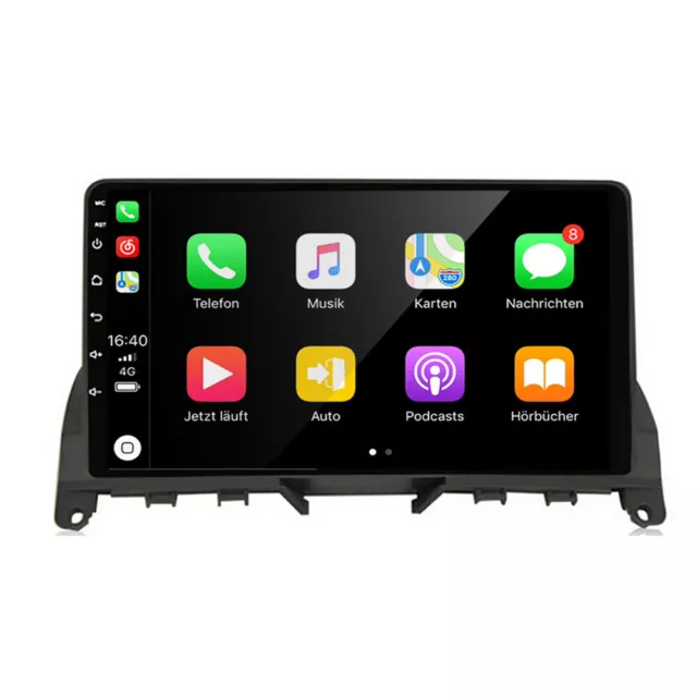 Carplay Radio Player Android Car GPS Navi Stereo For Mercedes Benz C Class C300