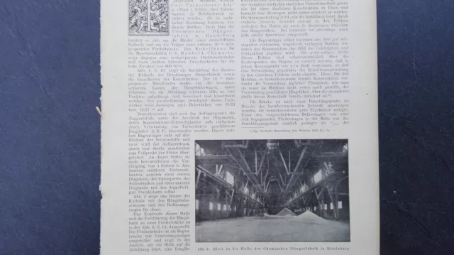 1924 Bauzeitung 5b / Rendsburg /  Freistadt Stahlwerk