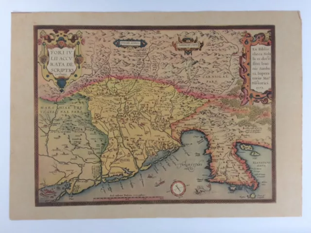 Antique Map Print Ioanis Sambuci 1573 Abraham Ortelius Reproduction