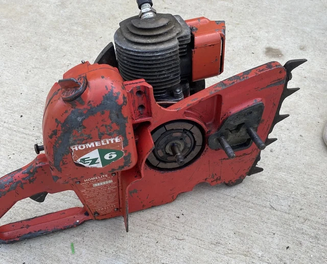 VINTAGE USED HOMELITE Ez6 Chainsaw For Parts Repair 30.00 PicClick