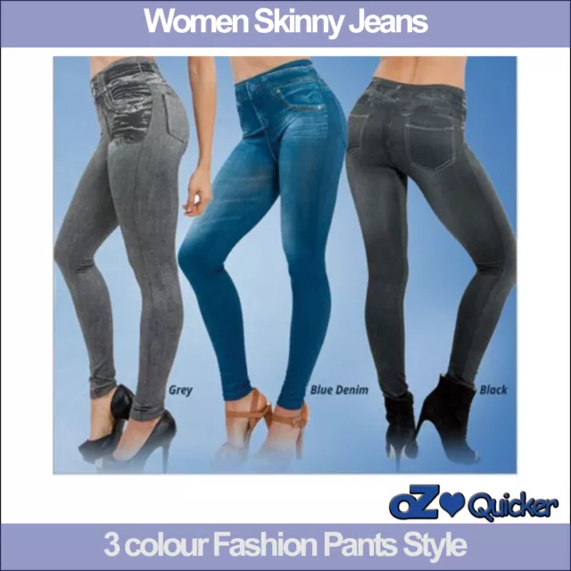 Women Skinny Sexy Jeggings slim Leggings Jeans 3 size 3 colour Fashion Pants 2