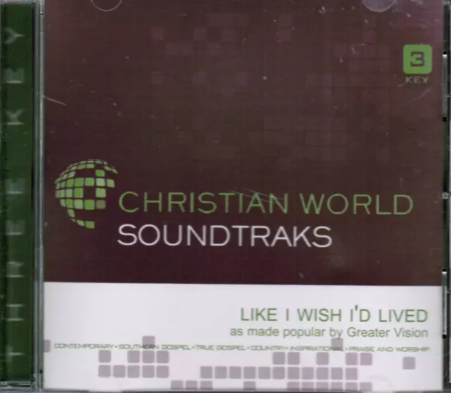 Like I Wish I'd Lived - Greater Vision - Christian AccompanimentTrack CD