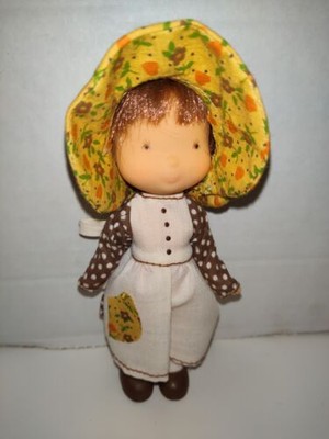 Vintage Knickerbocker HOLLY HOBBIE - 1975  Jointed Vinyl Doll - 6 " Doll