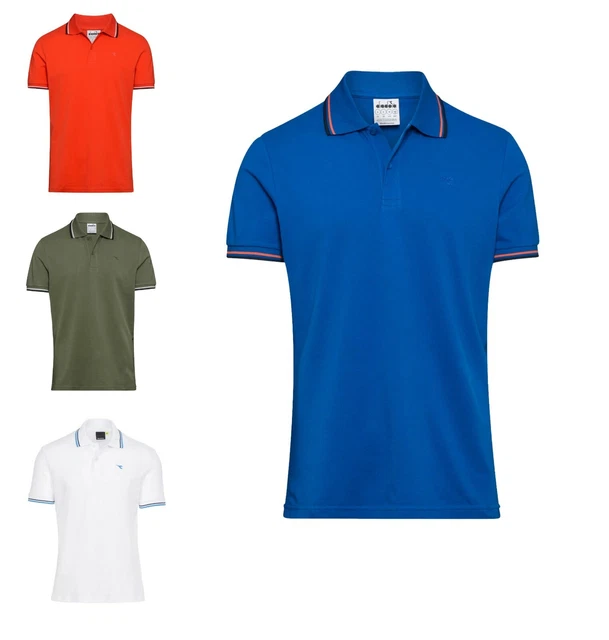 polo DIADORA ART 1006 cotone 100% PIQUE UOMO tinta unita  vari colori