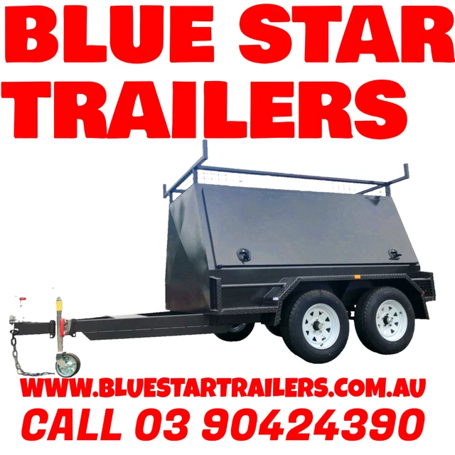 8x5 Tandem Tradesman Trailer 2 Ton GVM Three Door Canopy