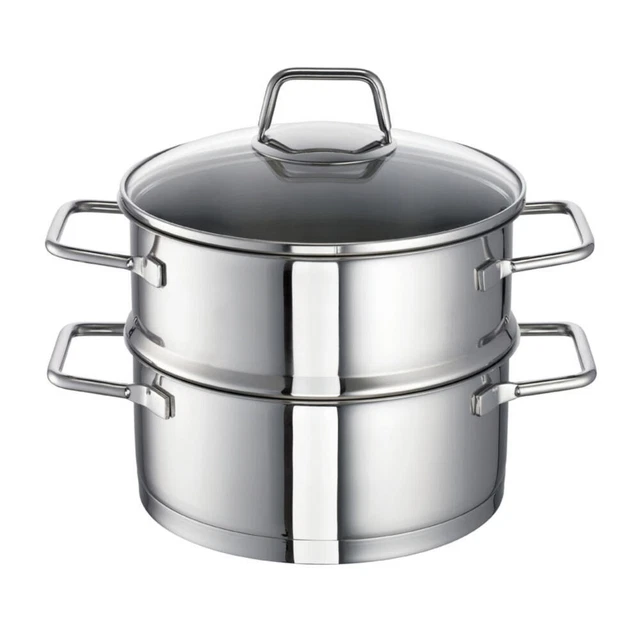Schulte-Ufer Alles-Dämpfer Wega, Dampfgarer, Dampftopf Edelstahl, 20cm, 0012620