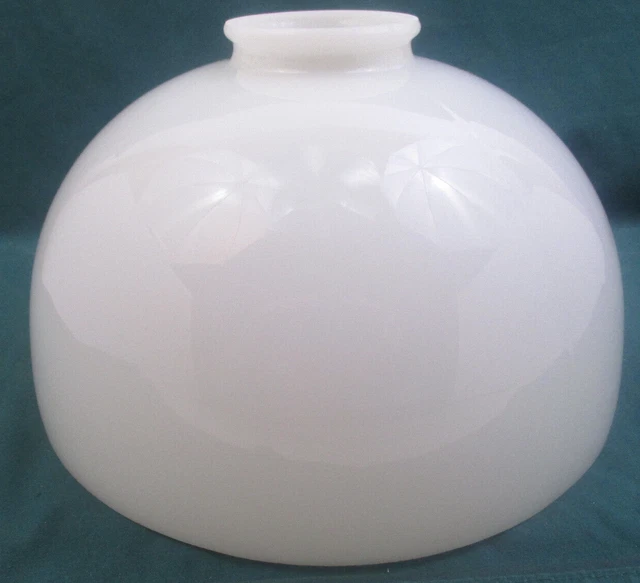 Hurricane Gwtw Hanging Glass Oil Lamp Shade - White - 10" Fitter(Efe3)