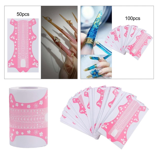 Formas de uñas altamente adherentes, pegatinas portátiles para