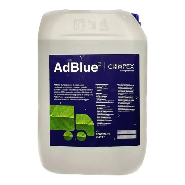 ADBLUE 10 LITRES Additif Urée Euro 6 Diesel Scr Avec Embout Chimpex EUR ...