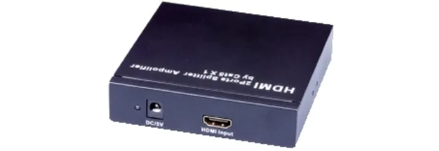 Cod. 14.2810.25 SPLITTER HDMI CON ESTENSORE DI SEGNALE SU CAVO ETHERNET 2 USCIT