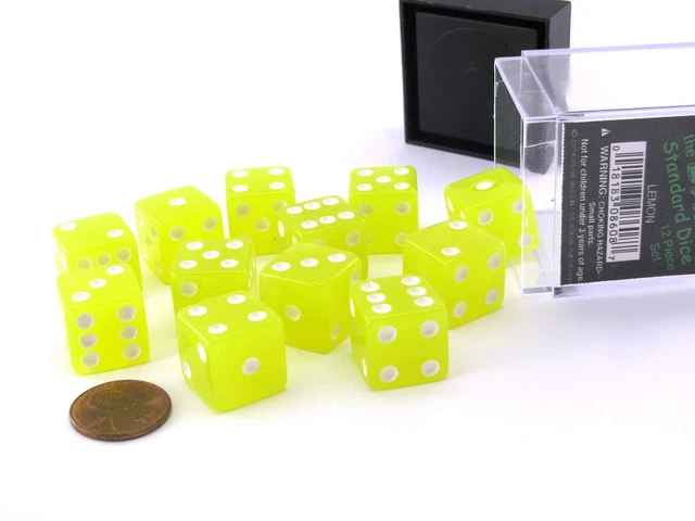d6Cube16mmGLOW LEwh (12) (US IMPORT)