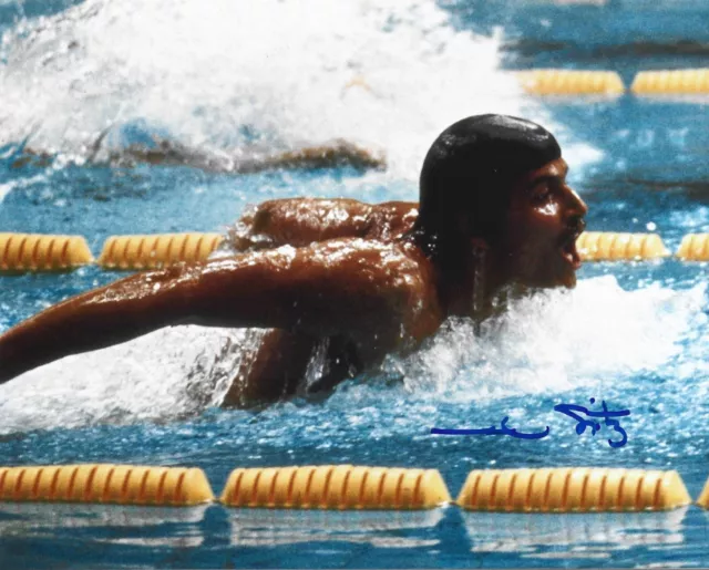 MARK SPITZ Signed Photograph - Olympics Swimming Champion preprint